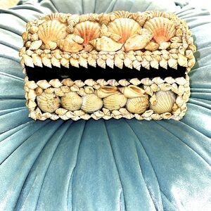Vintage Seashell Jewelry Trinket Box